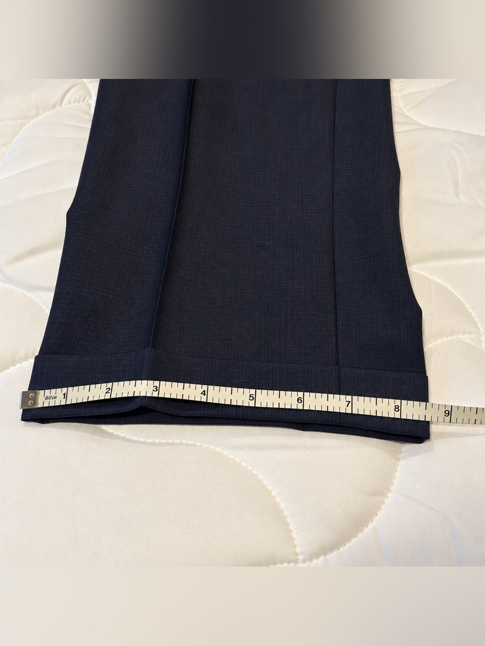 Canali 1934 Italy Men’s 2-Piece Suit Check Navy Blue 100% Wool Size 46R / 40x32 - Picture 8 of 12